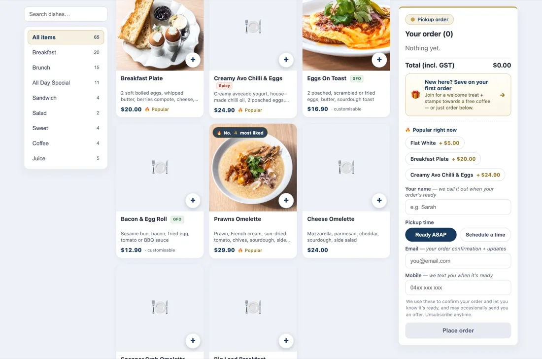 The online ordering storefront with zero platform commission